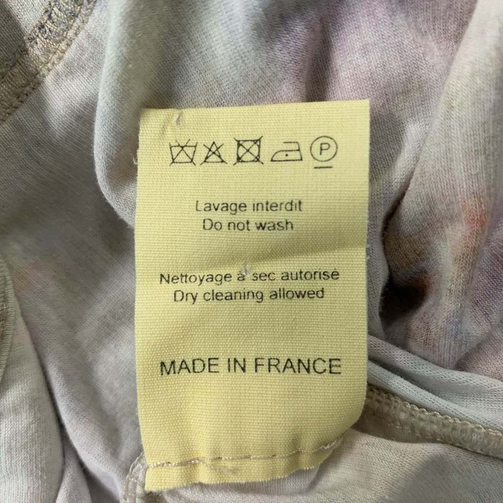 NINA RICCI Pink Multicolour Cotton &  Elastane Tie Dye Blouse - Picture 5 of 6